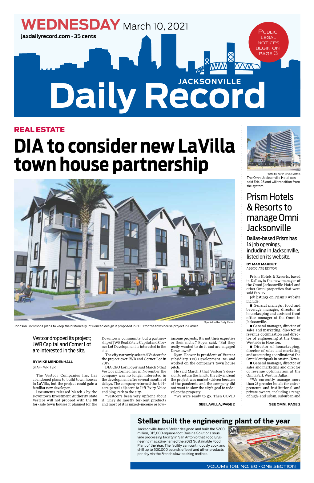 DIA to Consider New Lavilla Town House Partnership