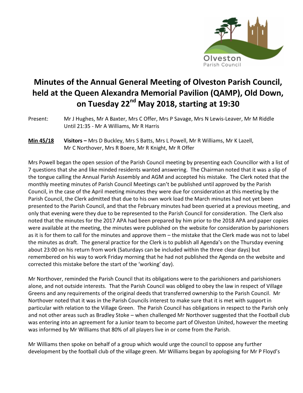 Minutes of the Annual General Meeting