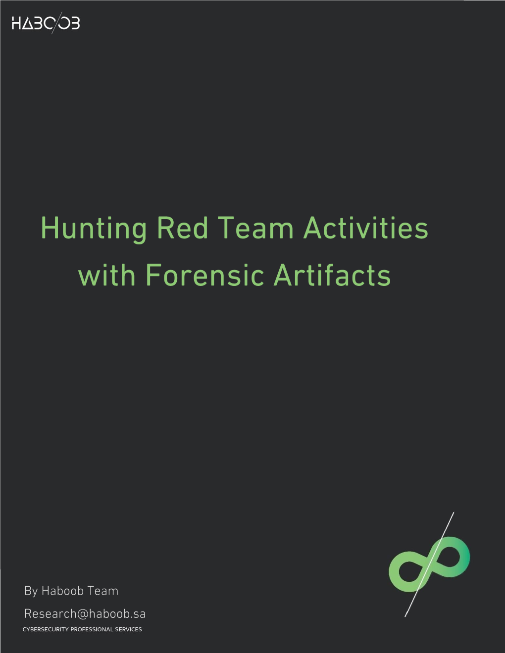 Hunting Red Team Activities with Forensic Artifacts