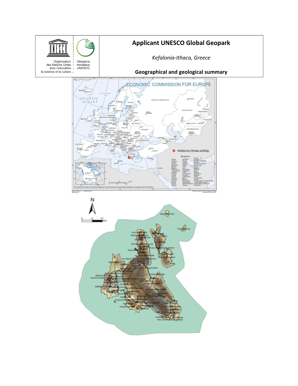 Applicant UNESCO Global Geopark