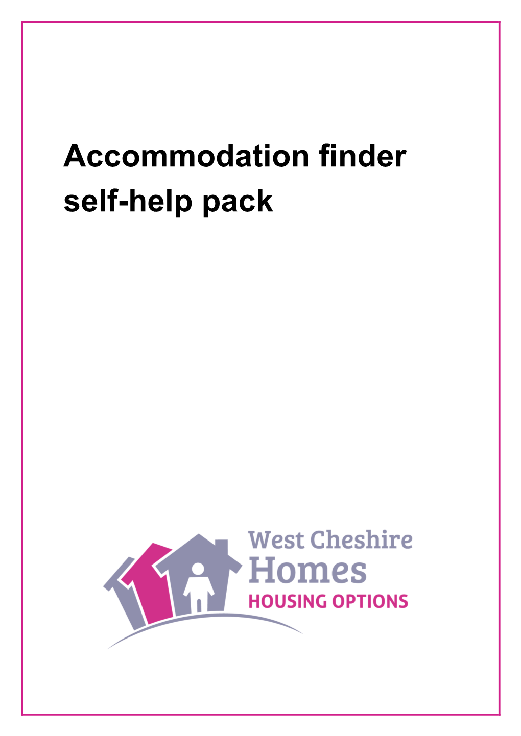 Accommodation Finder Self Help Pack (PDF, 370