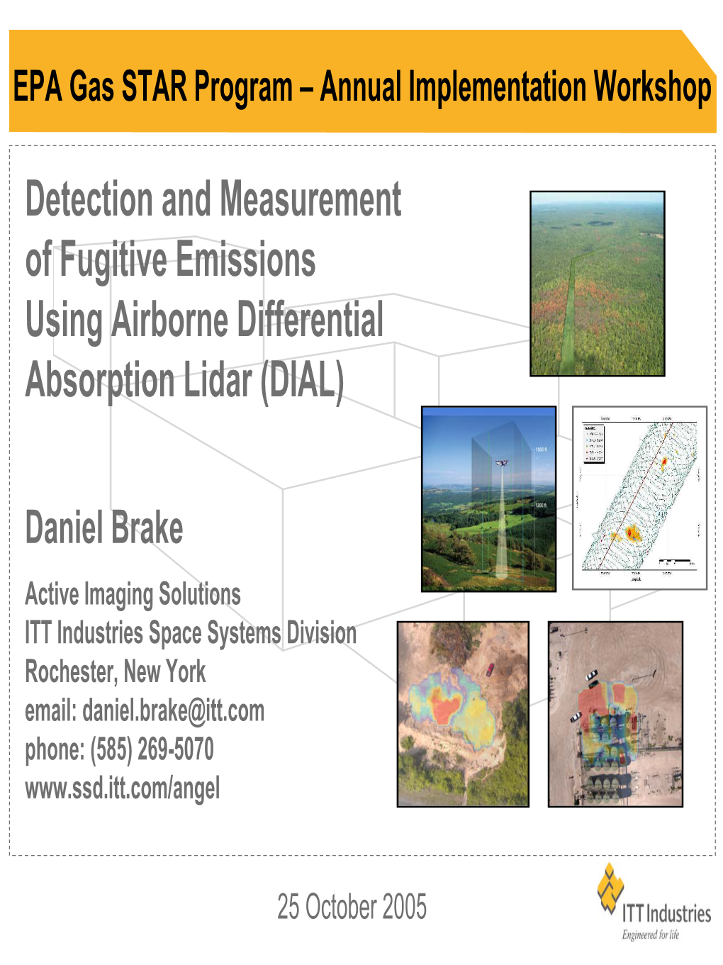 Detection and Measurement of Fugitive Emissions Using Airborne Differential Absorption Lidar (DIAL)