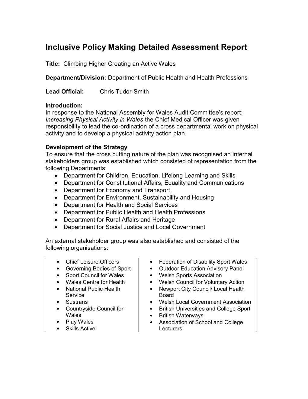 Climbing Higher Equality Impact Assessment , File Type