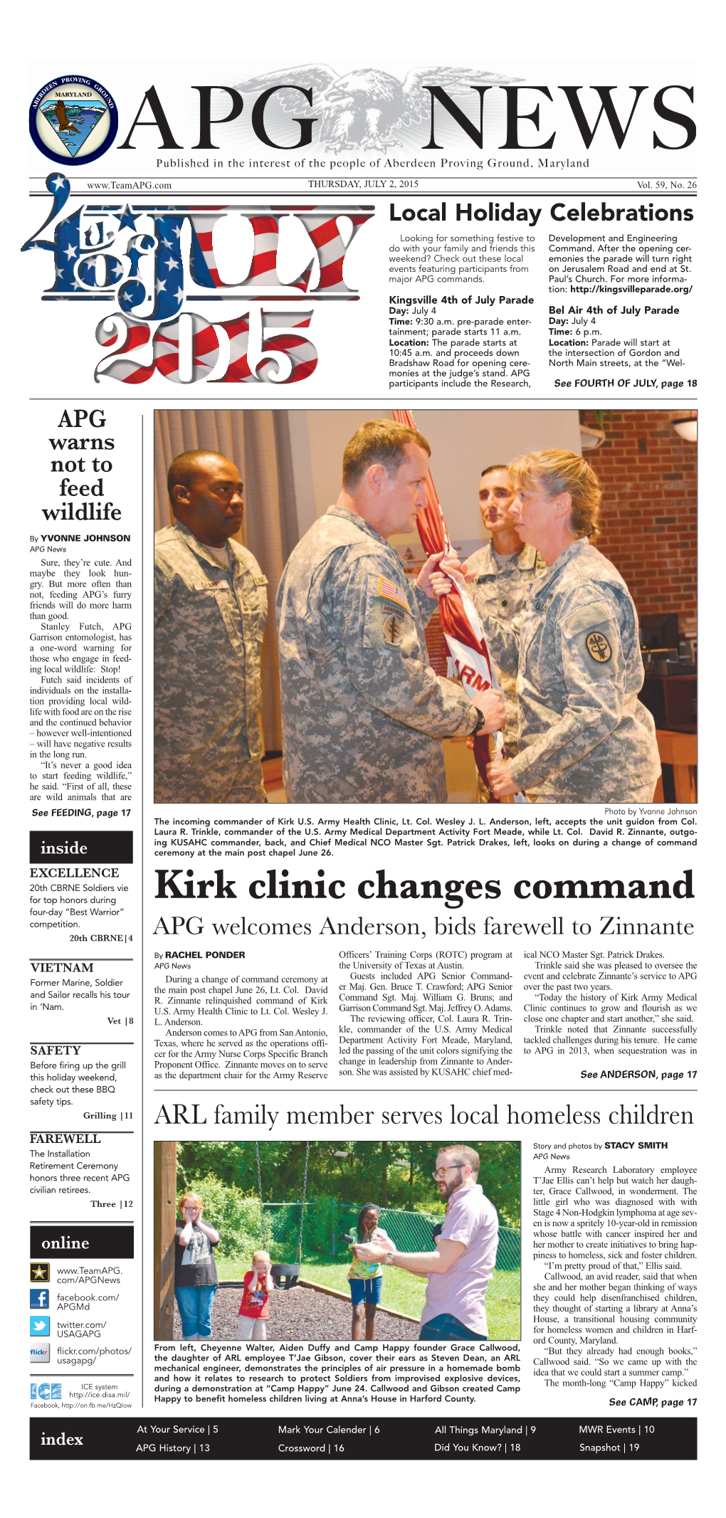 Kirk Clinic Changes Command Four-Day “Best Warrior” Competition