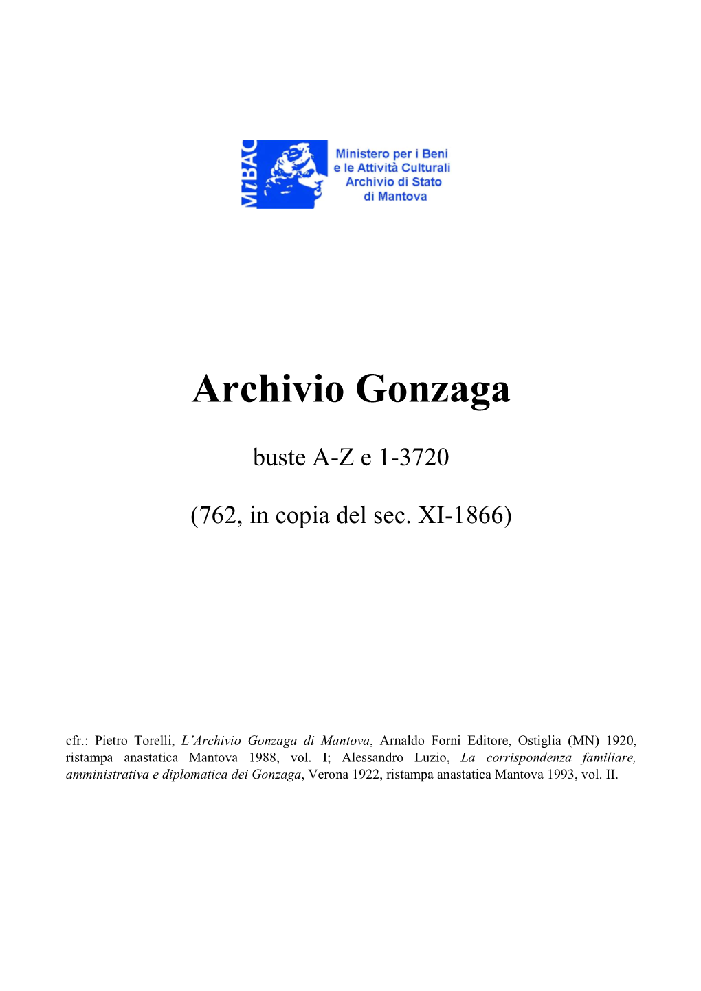Archivio Gonzaga