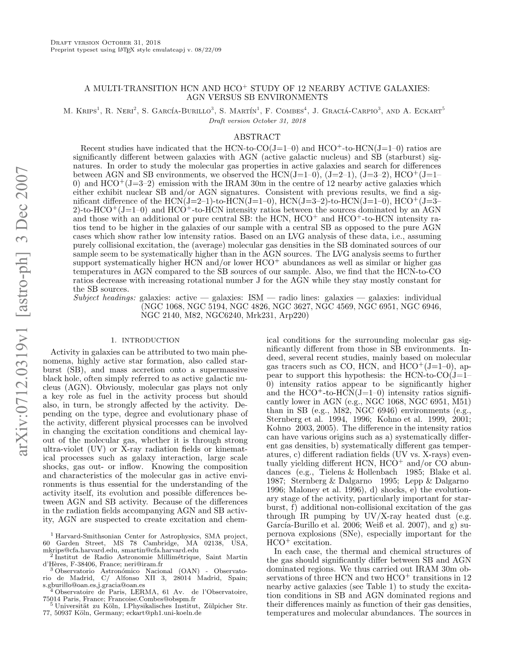 A Multi-Transition HCN and HCO+ Study of 12 Nearby Active Galaxies