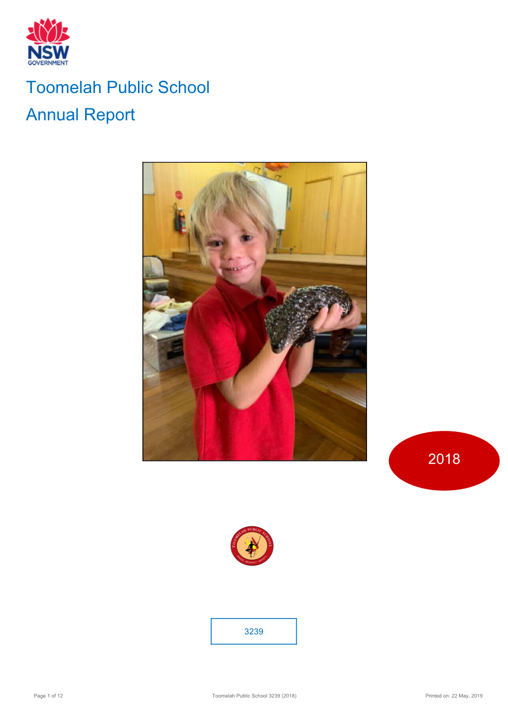 2018 Toomelah Public School Annual Report