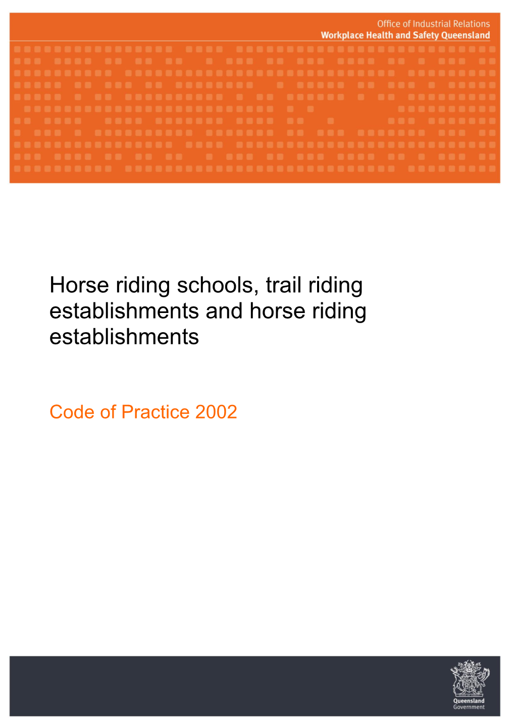 Horse Riding Schools, Trail Riding Establishments and Horse Riding Establishments