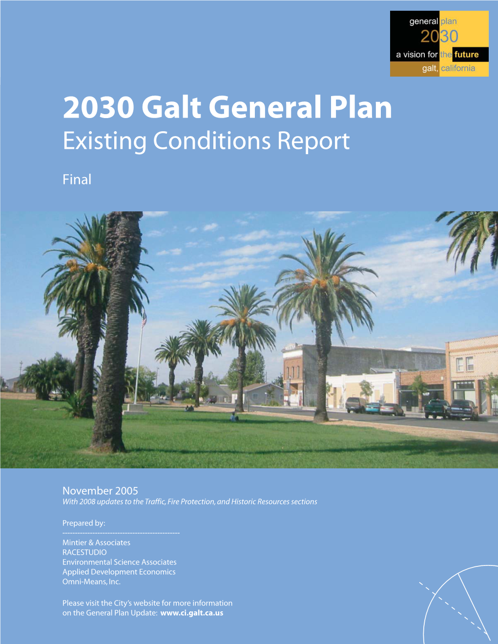 2030 Galt General Plan Existing Conditions Report