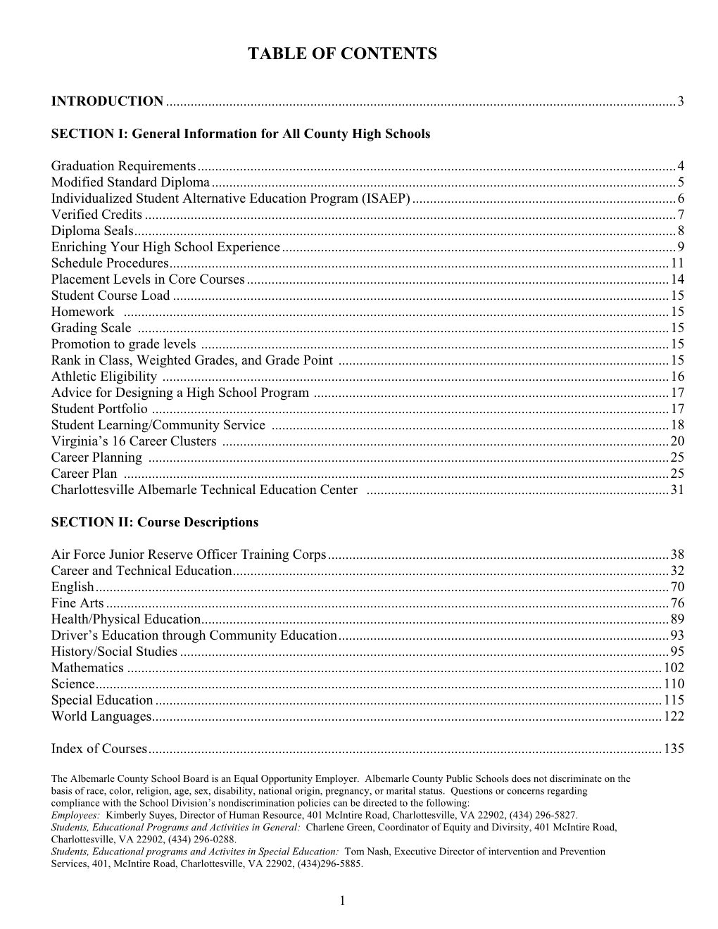 Course Listings