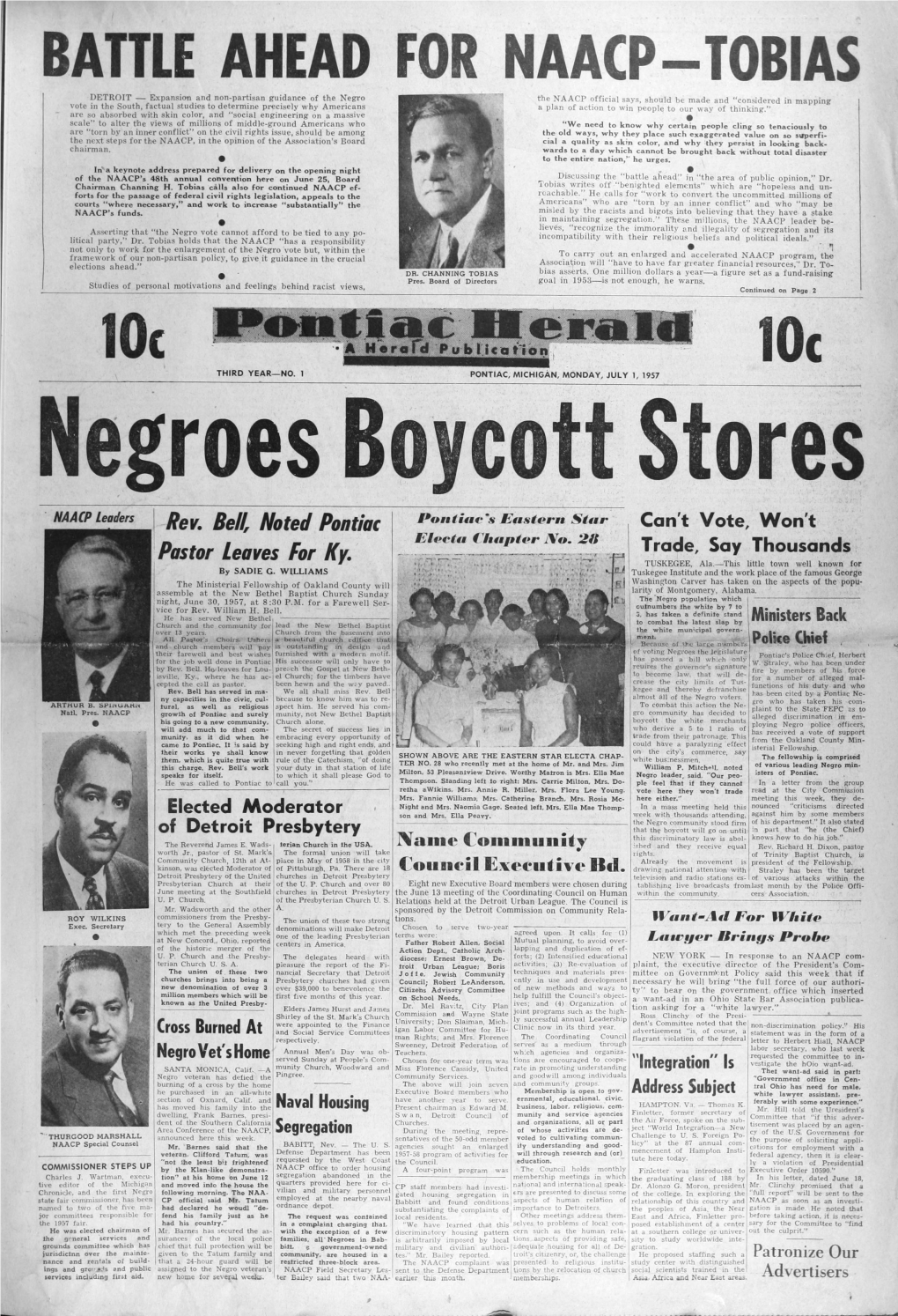 JULY 1, 1957 Negroes Boycott Stores