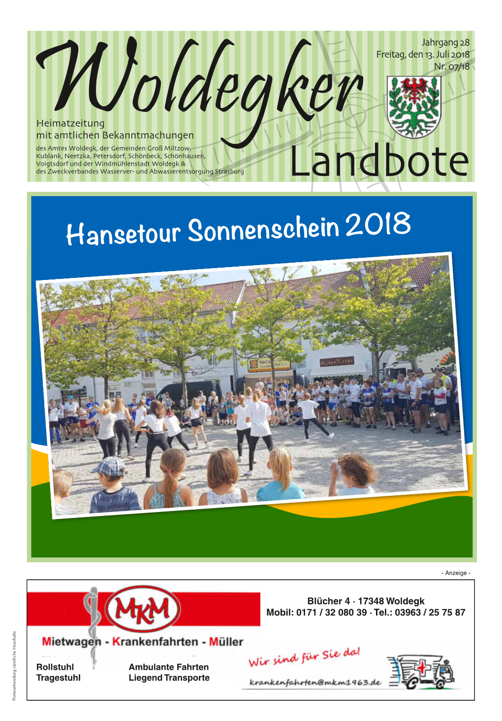 Hansetour Sonnenschein 2018