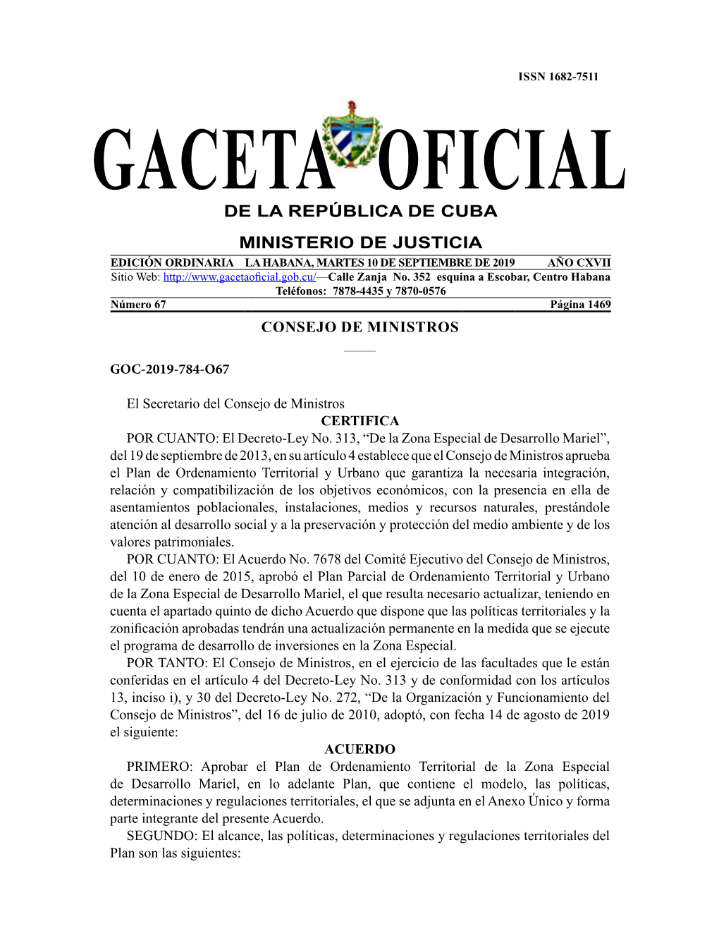 Gaceta Oficial