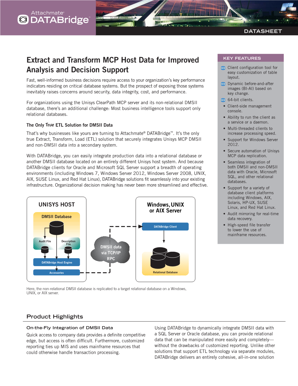 Databridge ETL Solution Datasheet