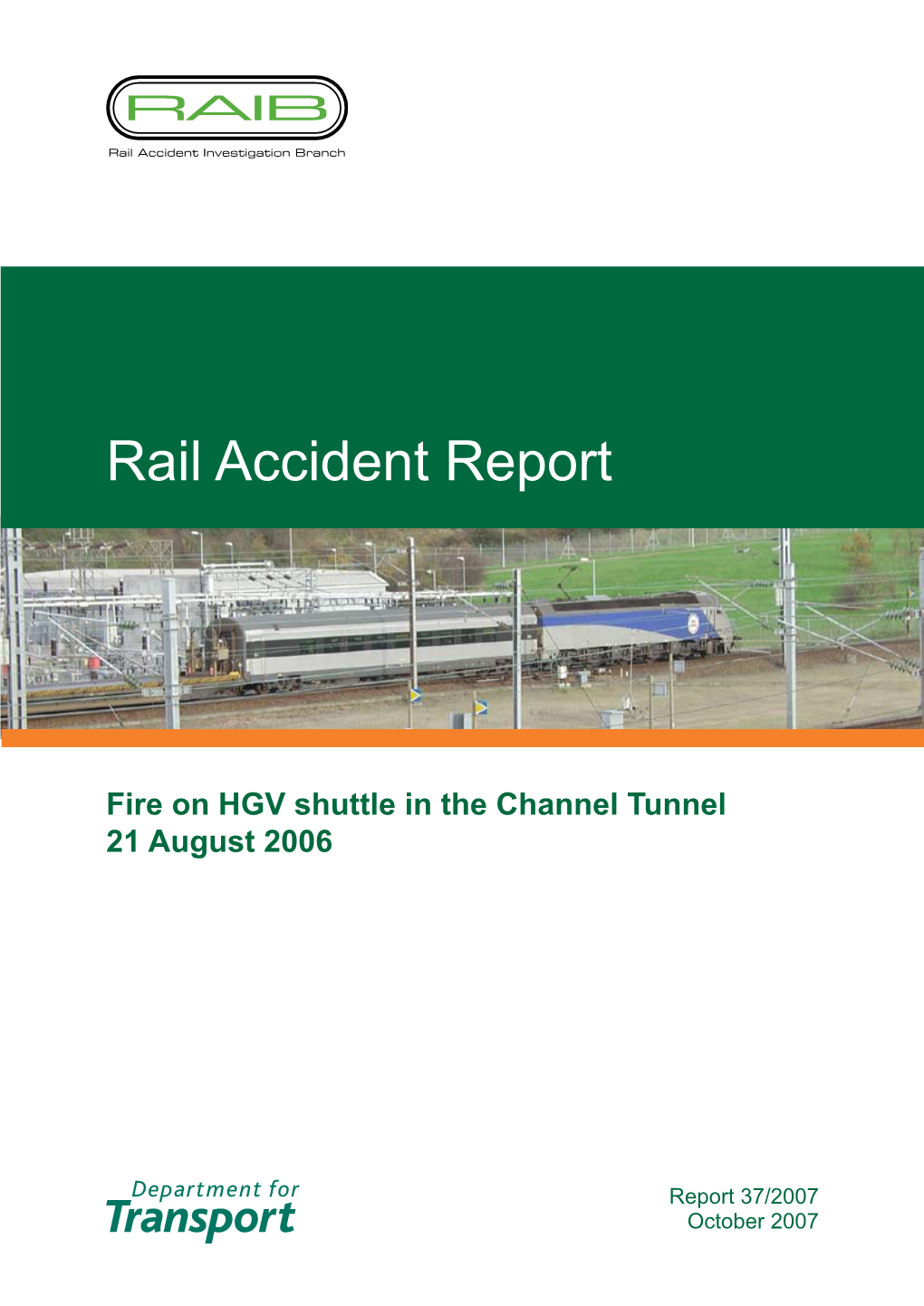 Rail Accident Report