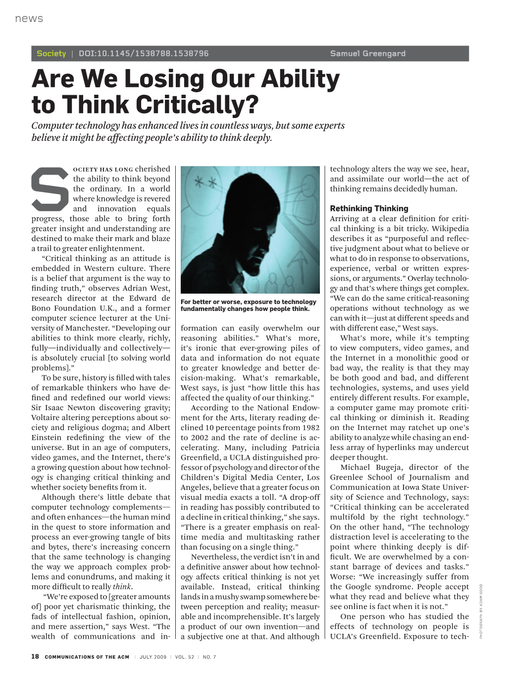 Are We Losing Our Ability to Think Critically?