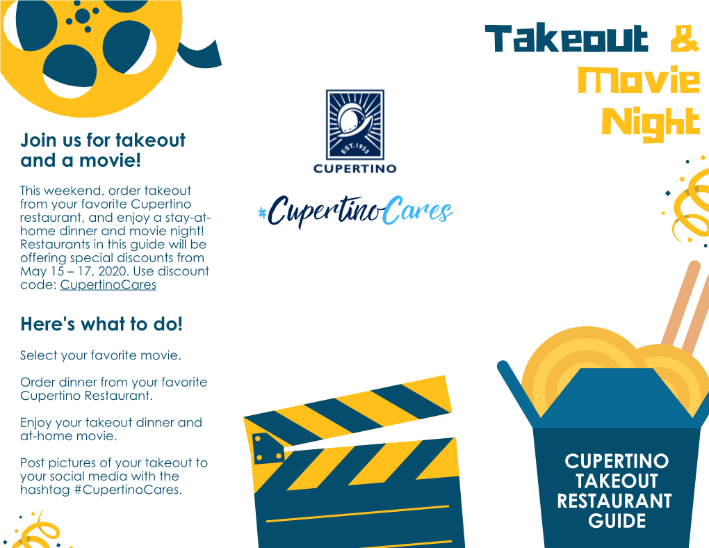 Cupertino Takeout Restaurant Guide