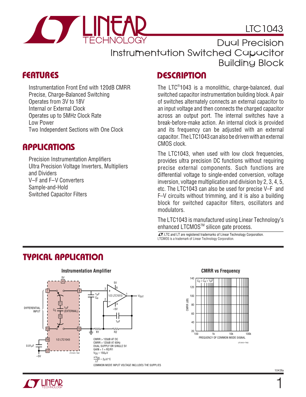 Switched Capacitor Instrumentation Amplifier