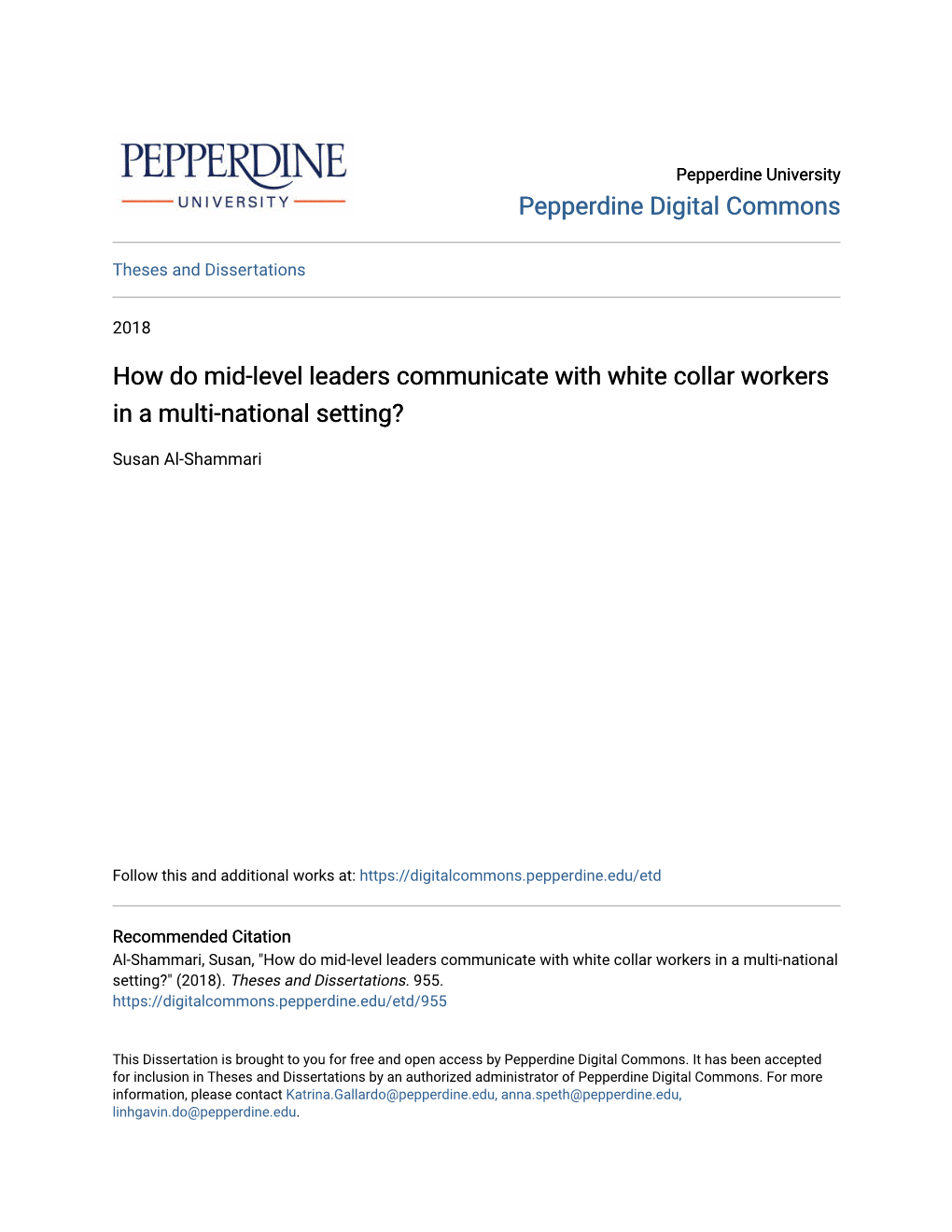 How Do Mid-Level Leaders Communicate with White Collar Workers in a Multi-National Setting?