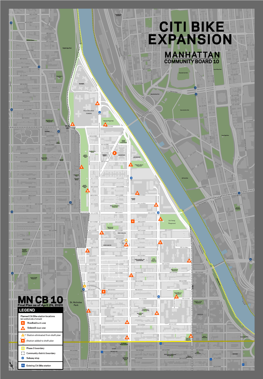 Manhattan CB 10: 2020 Final Plan Map (PDF)