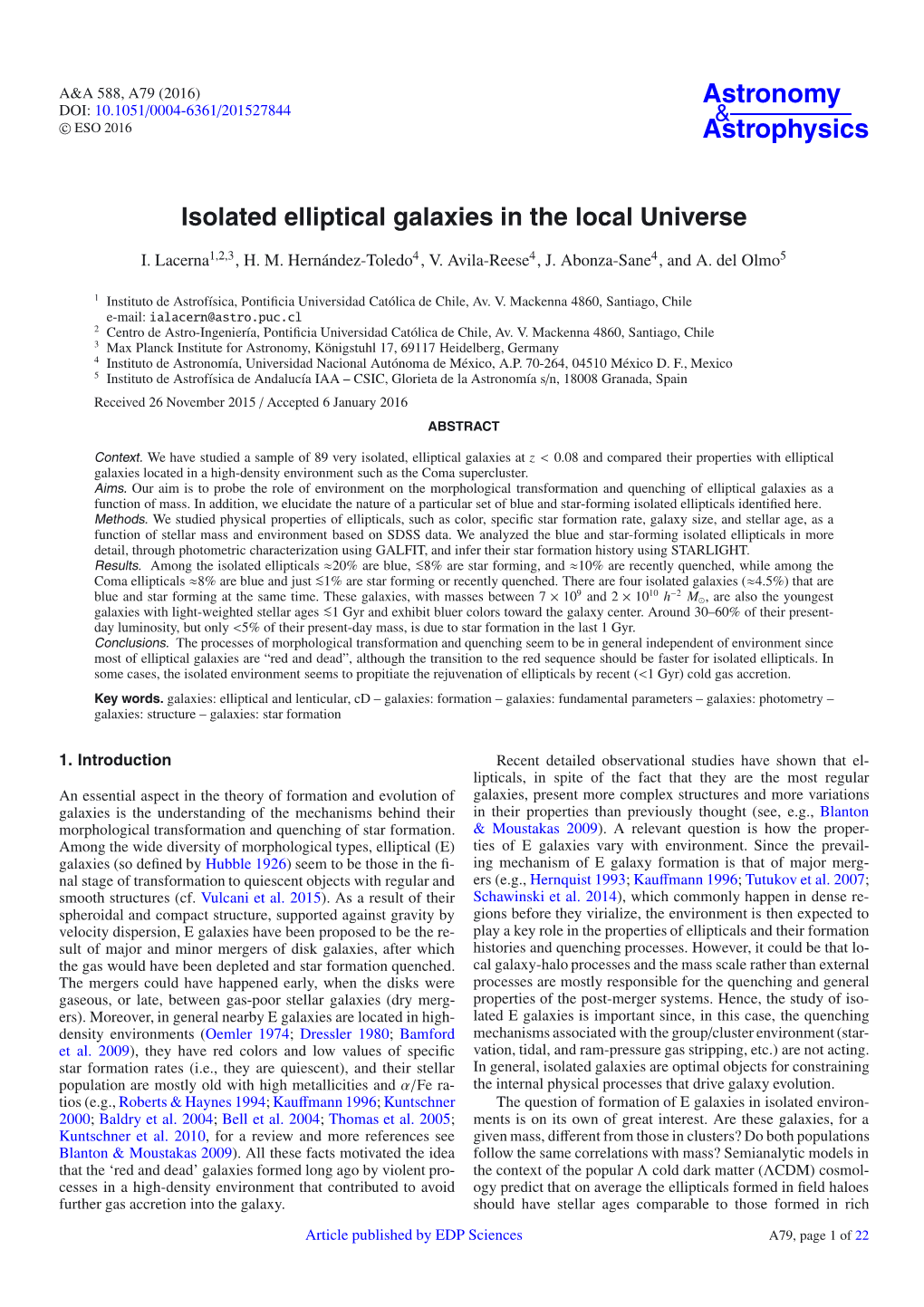 Isolated Elliptical Galaxies in the Local Universe