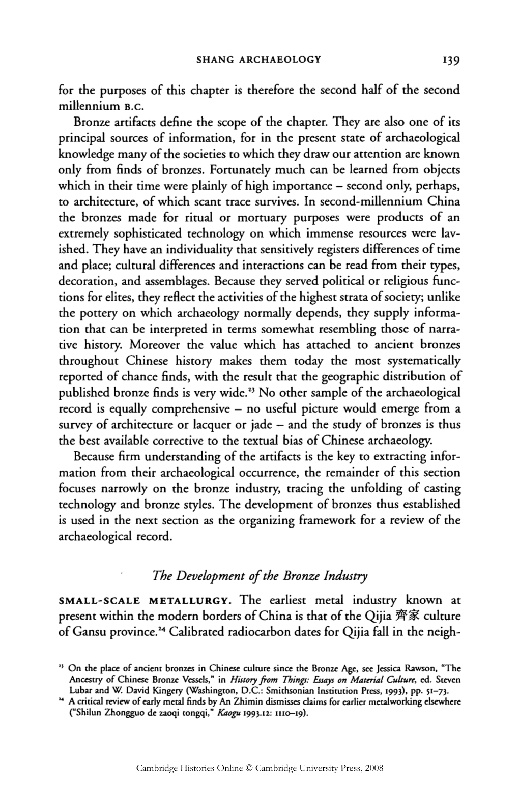 For the Purposes of This Chapter Is Therefore Die Second Half of the Second Millennium B.C