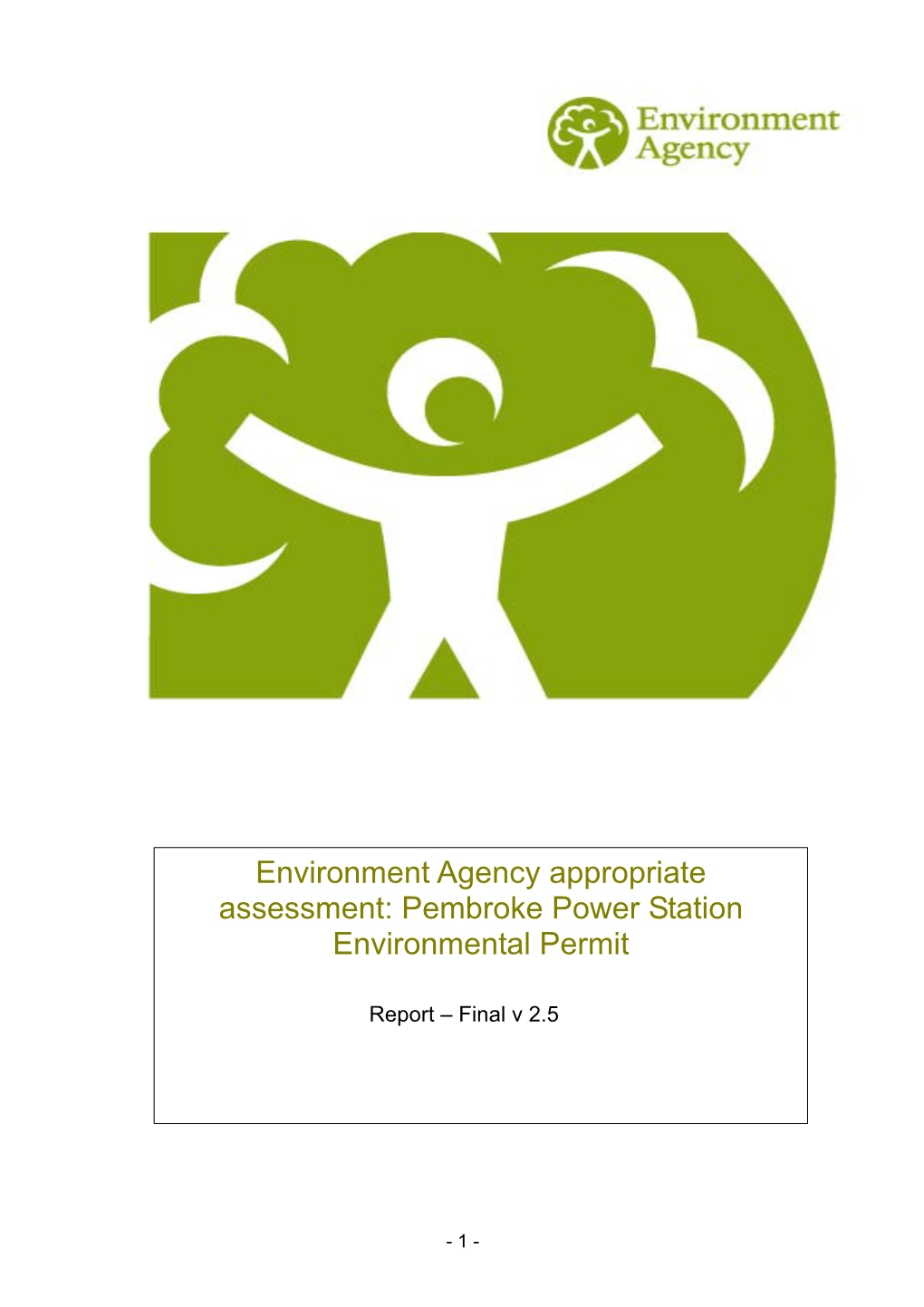 Pembroke Power Station Environmental Permit