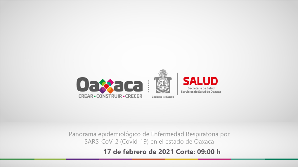 17 De Febrero De 2021 Corte: 09:00 H Panorama Estatal *Por Entidad De Residencia