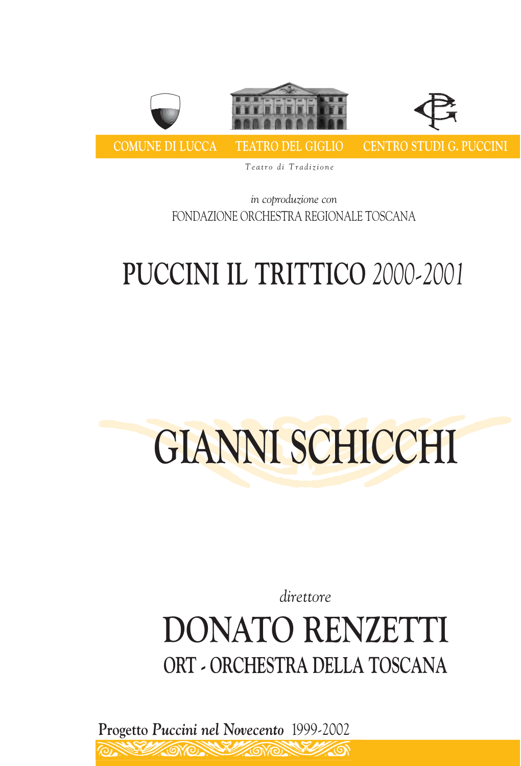 Gianni Schicchi Puccini Il Trittico 2000-2001