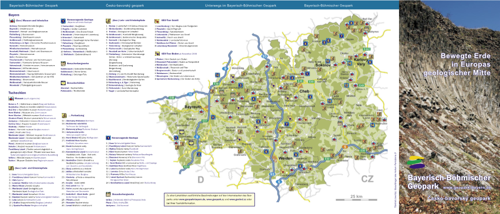 Bayerisch-Böhmischer Geopark Česko-Bavorský Geopark Unterwegs Im Bayerisch-Böhmischen Geopark Bayerisch-Böhmischer Geopark