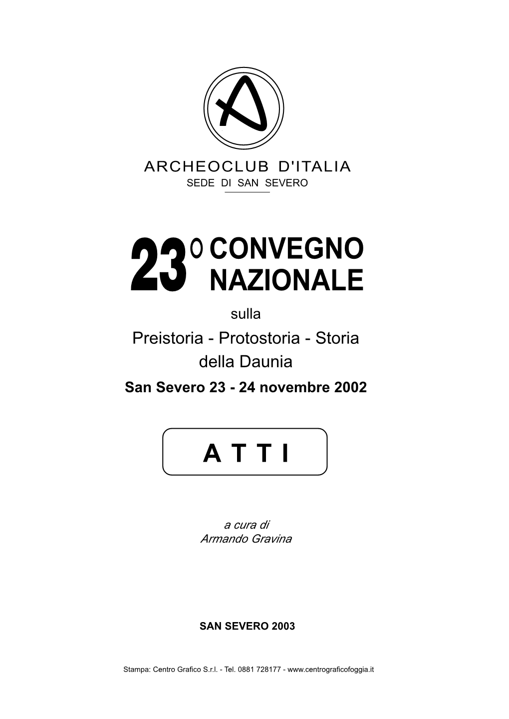 23°Convegno Nazionale