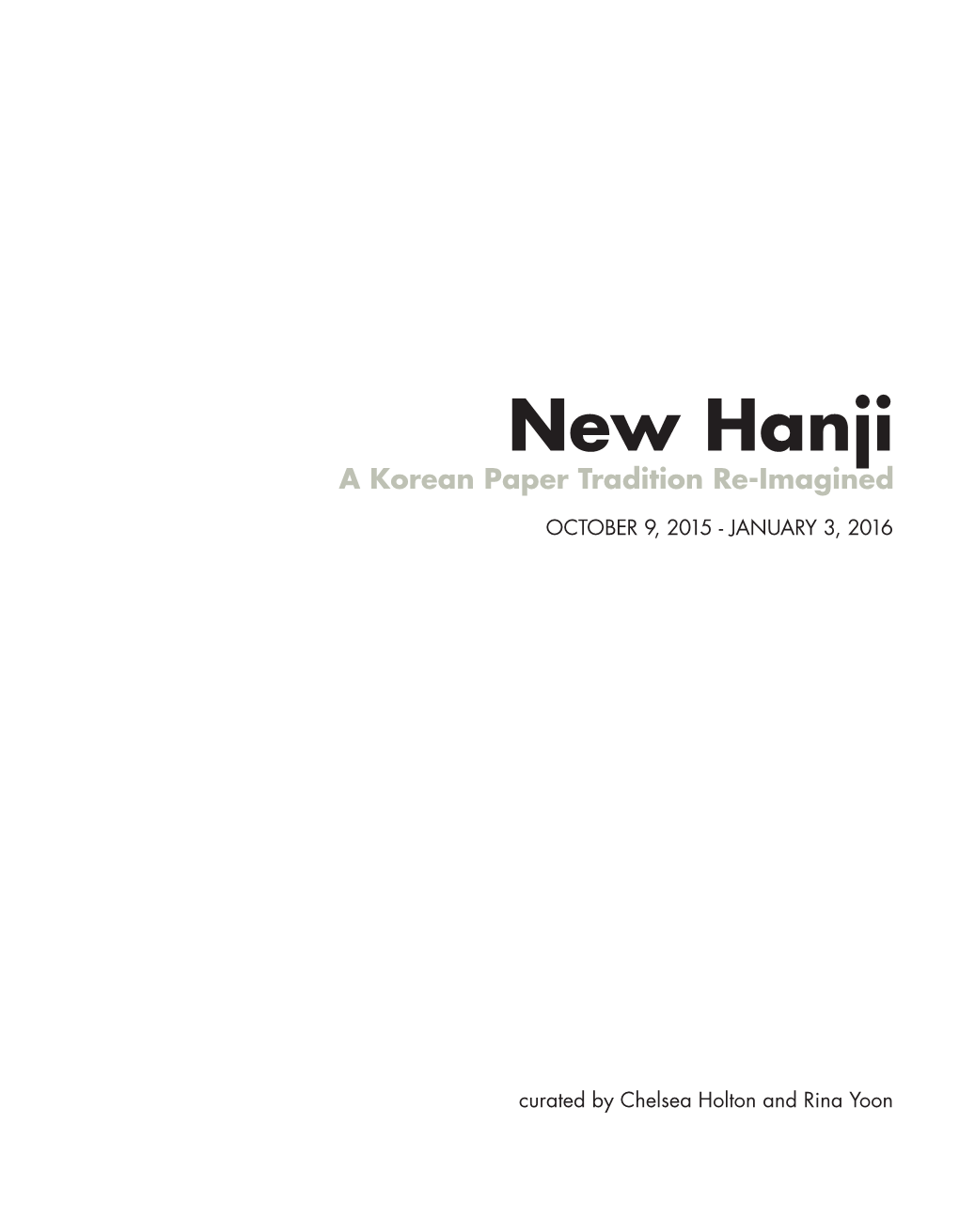 New Hanji a Korean Paper Tradition Re-Imagined