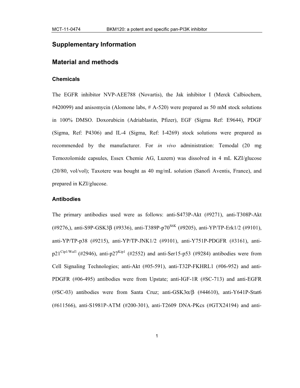 Supplementary Information Material and Methods