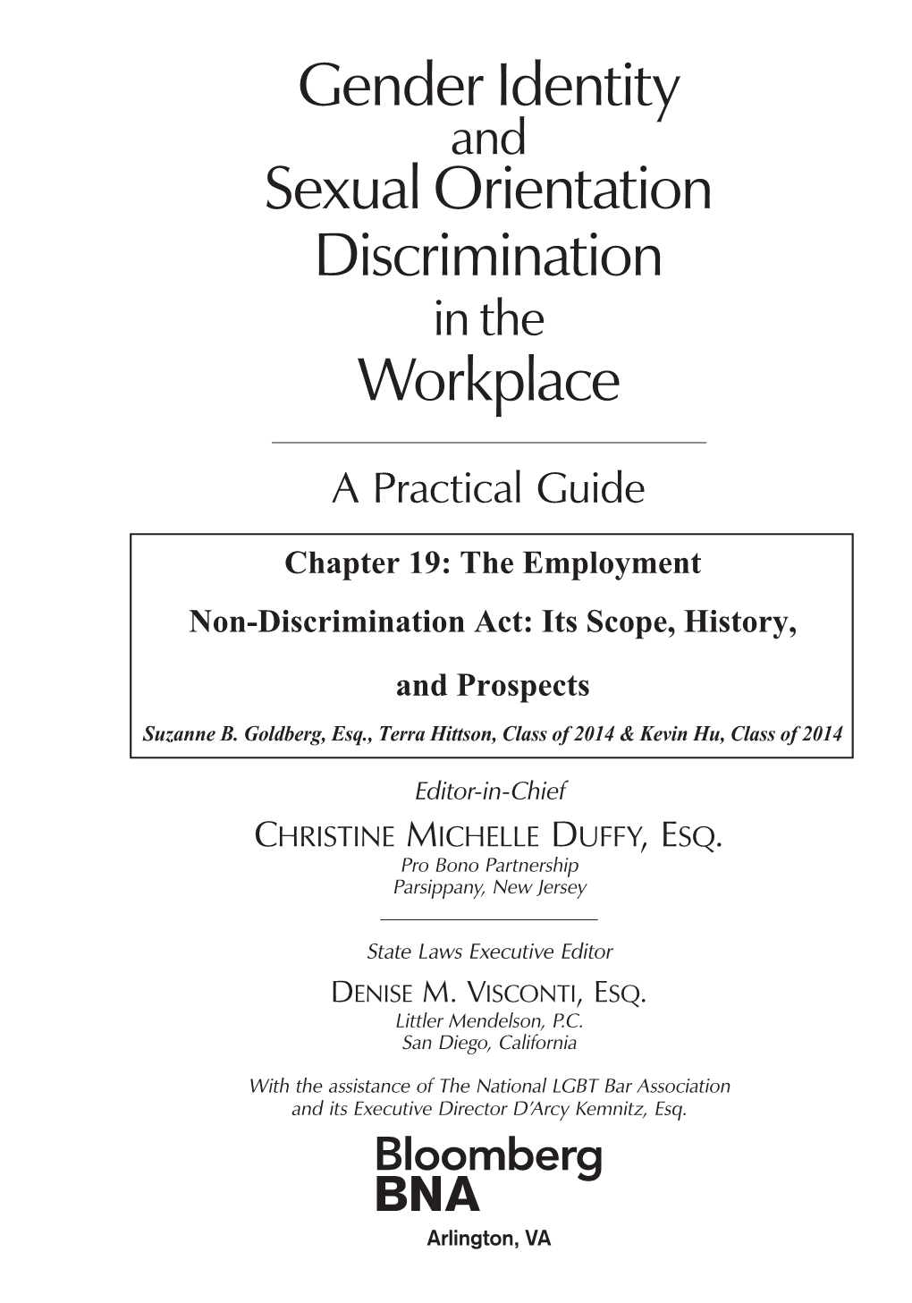 Gender Identity Sexual Orientation Discrimination Workplace