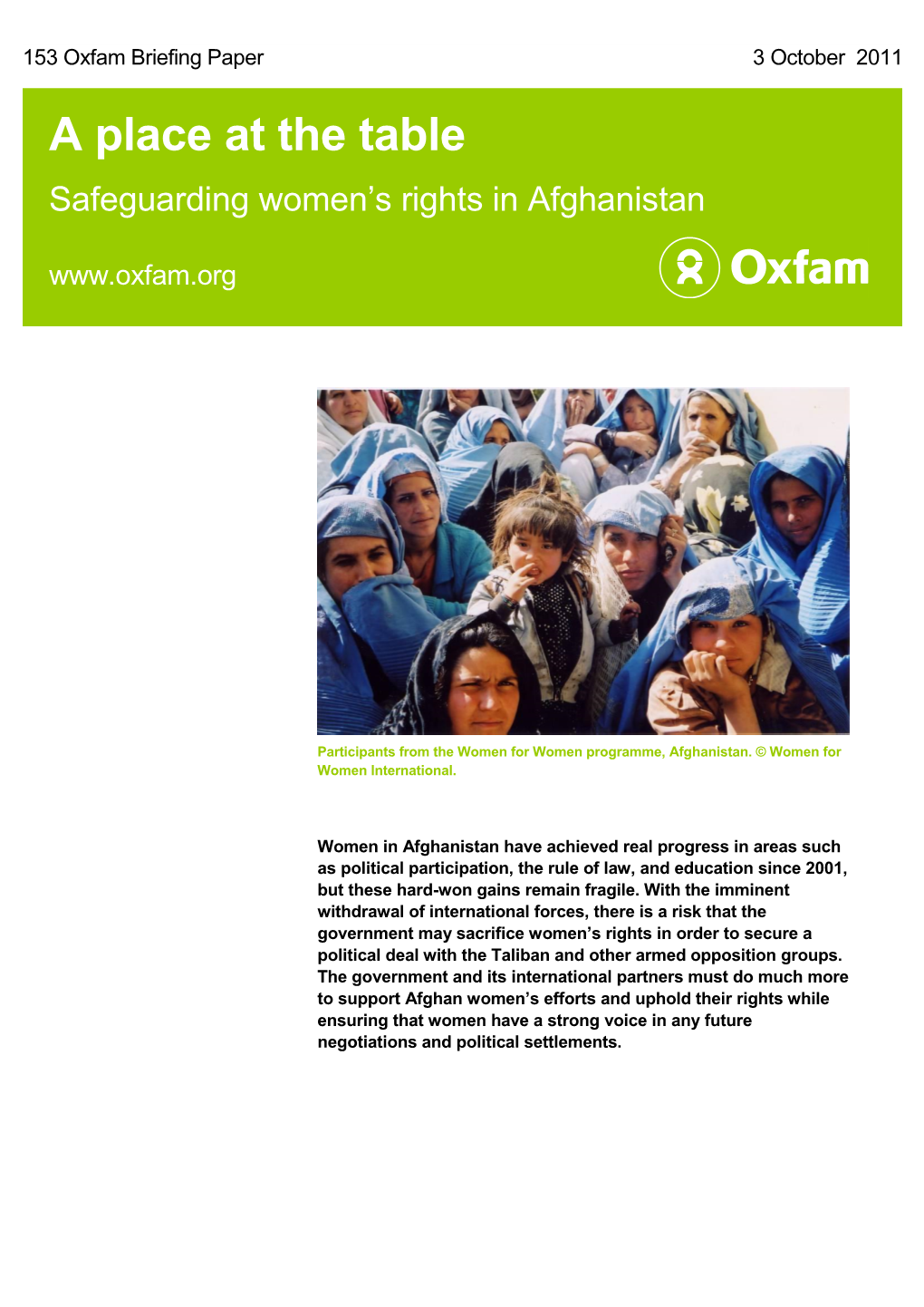 Safeguarding Women's Rights in Afghanistan