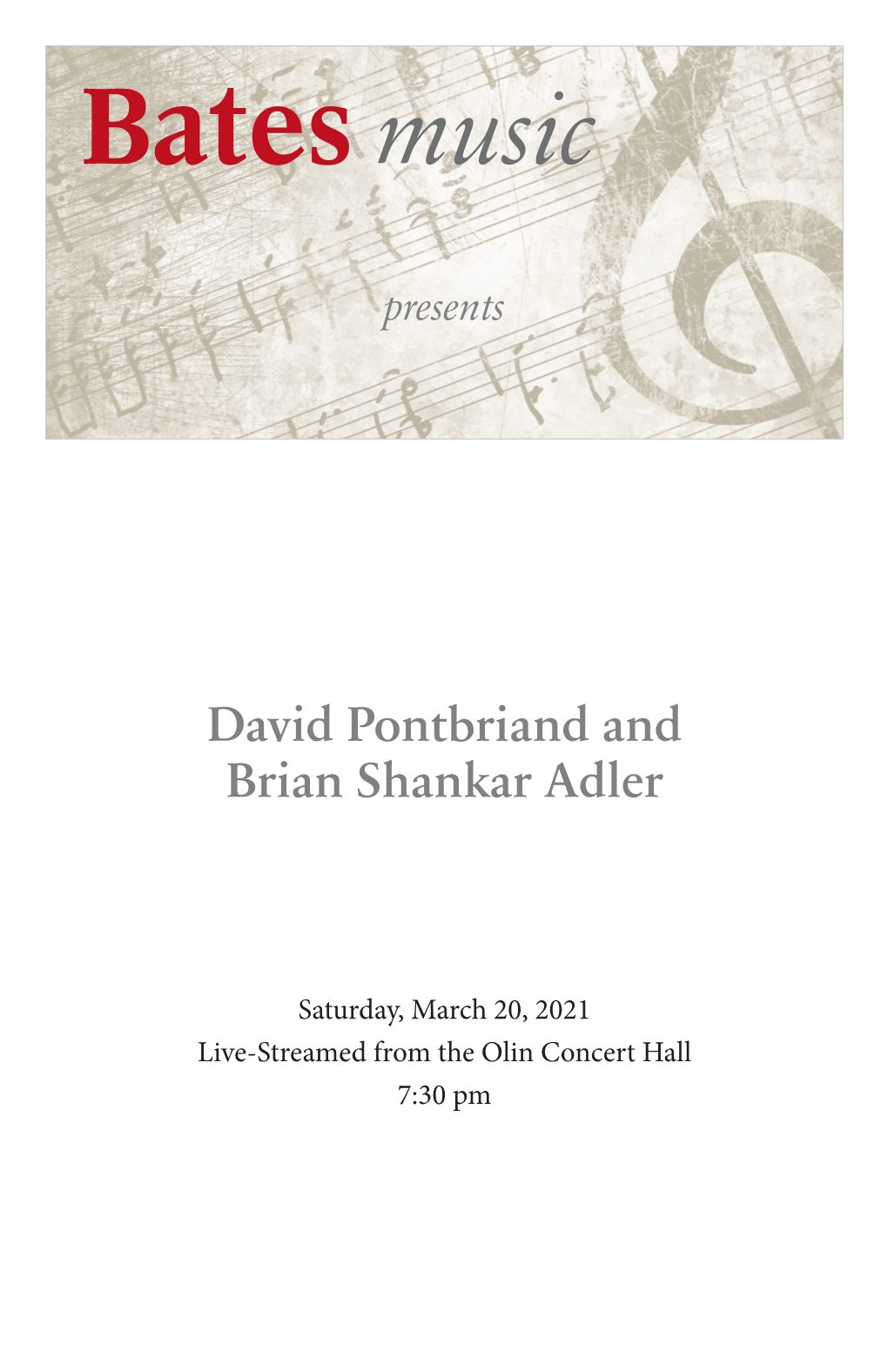 David Pontbriand and Brian Shankar Adler