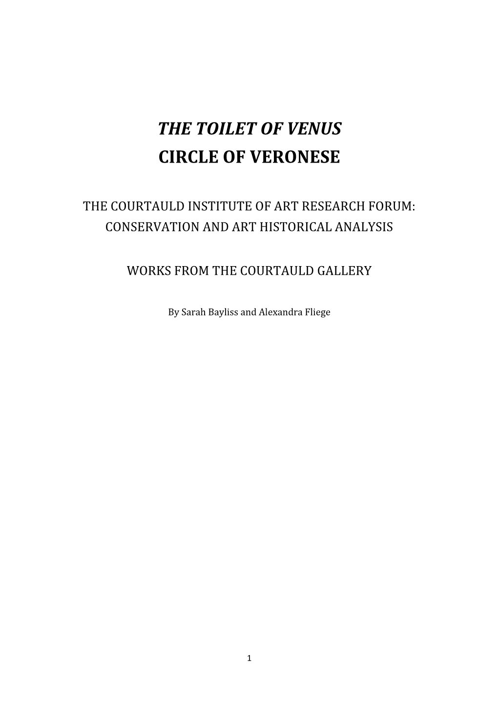 The Toilet of Venus Circle of Veronese