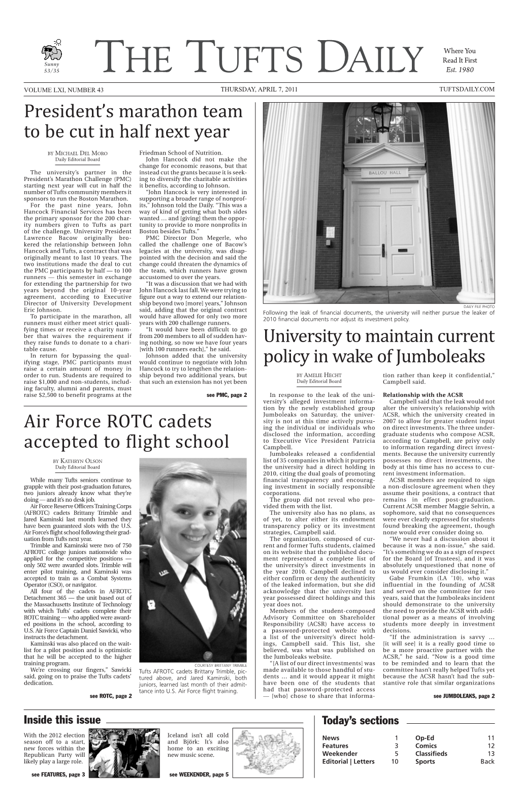 THE TUFTS DAILY Est