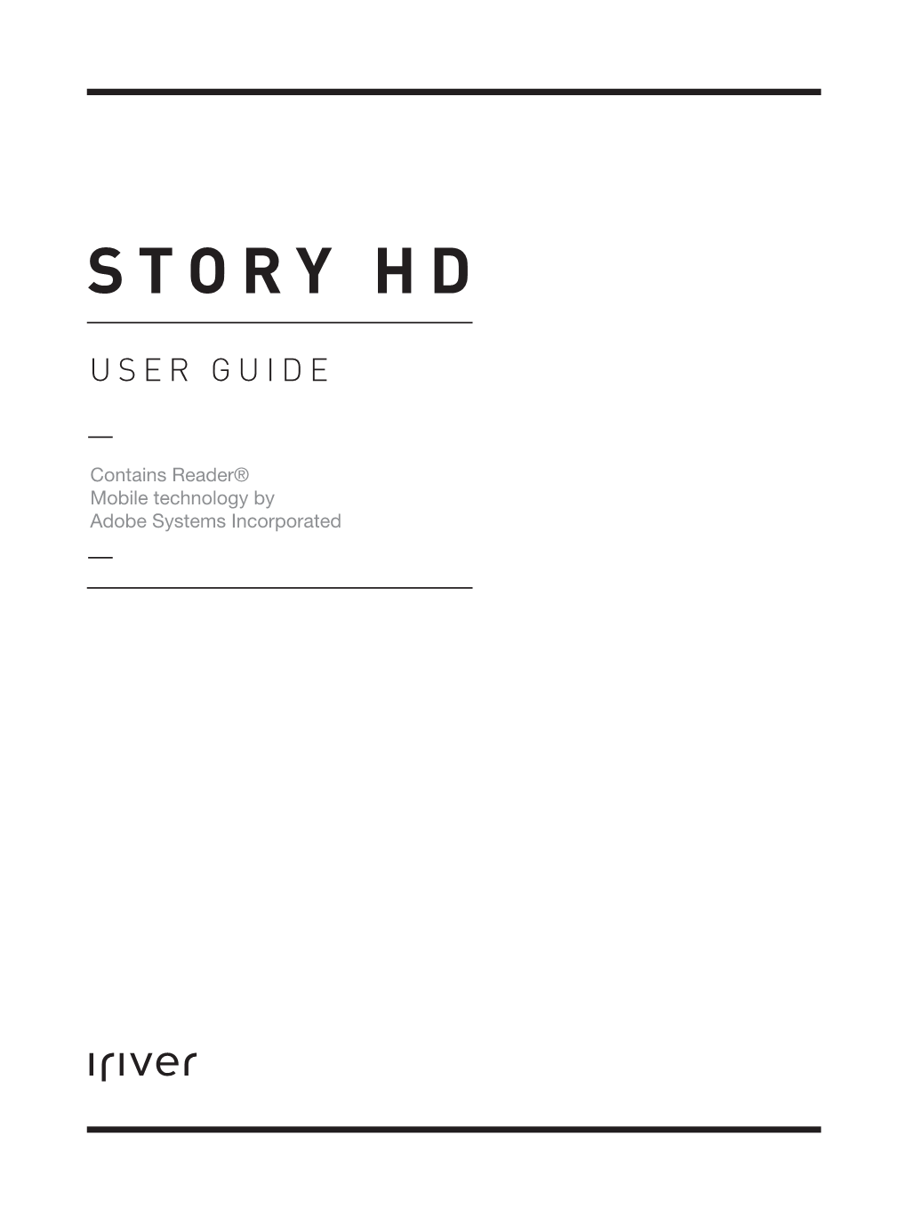 Iriver Story HD Manual
