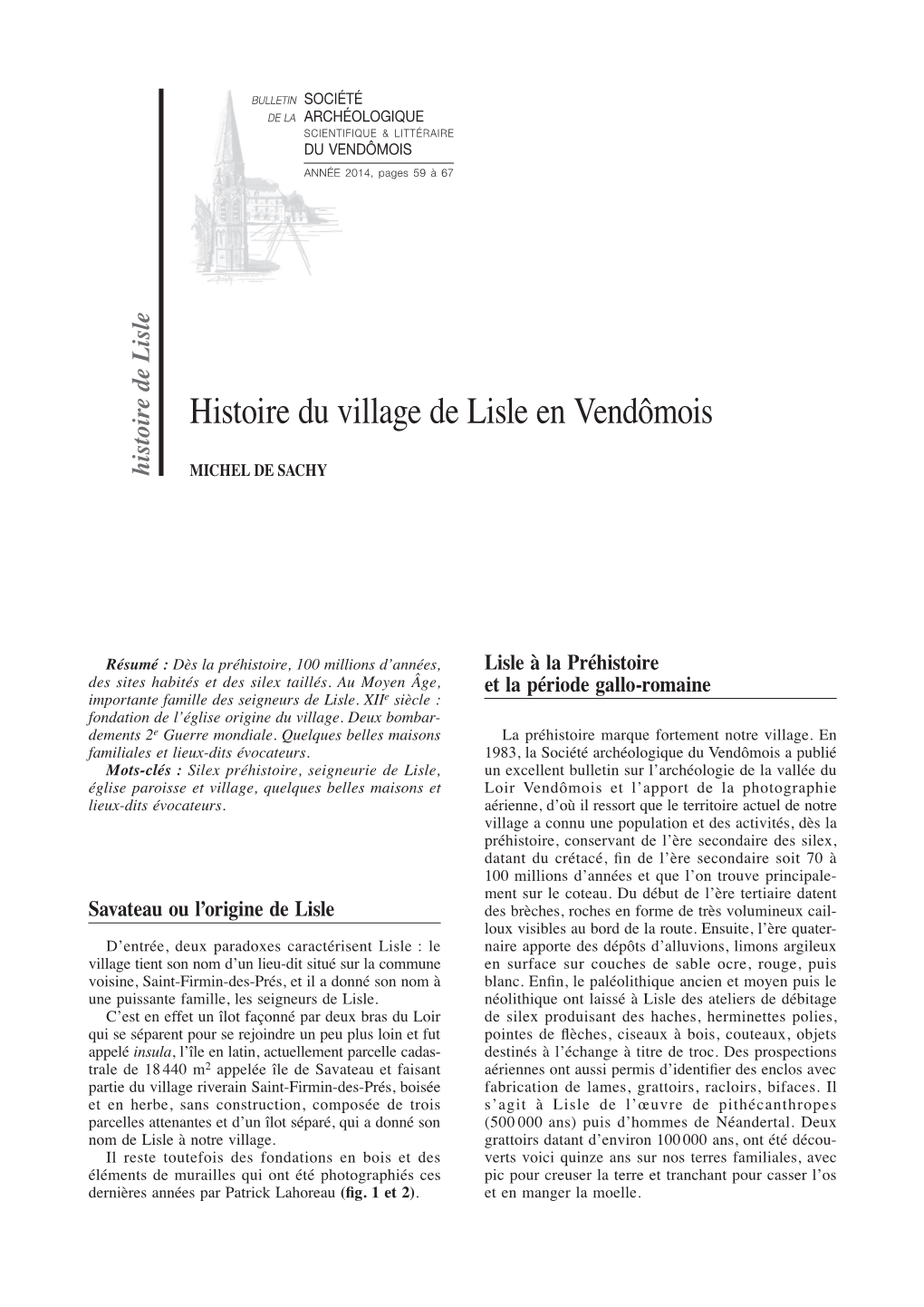 Histoire Du Village De Lisle.Indd