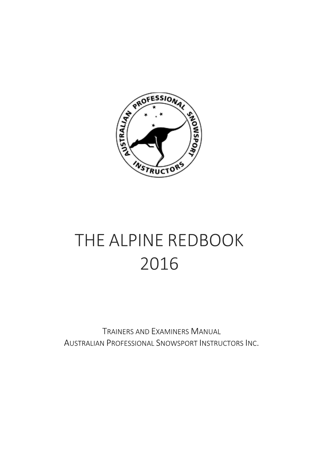 The Alpine Redbook 2016