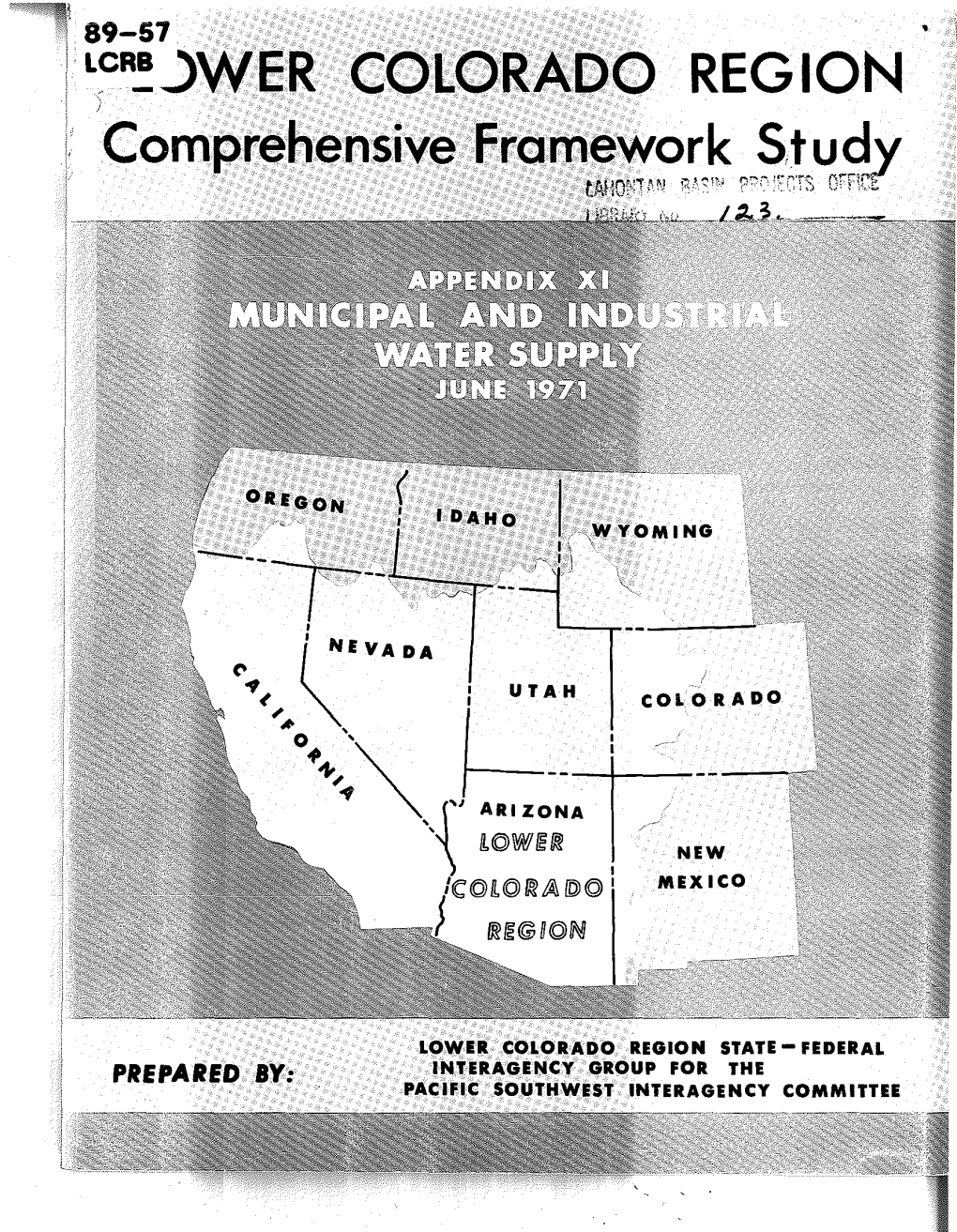 Municipal and Industrial Water Supply ! I