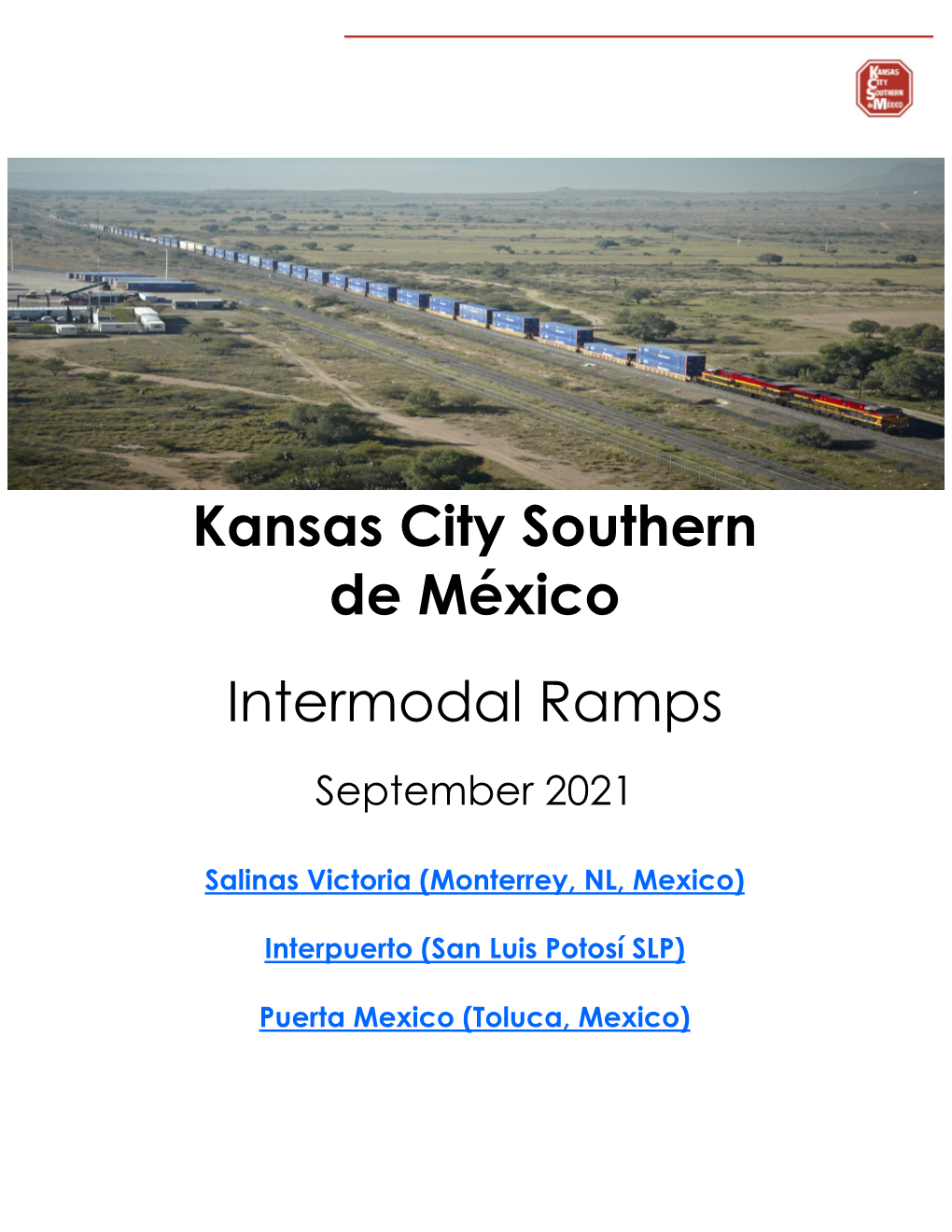 Kansas City Southern De México Intermodal Ramps