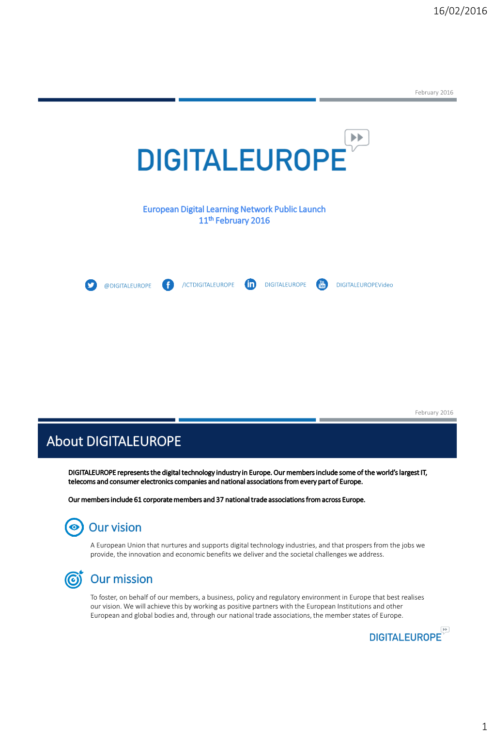 About DIGITALEUROPE