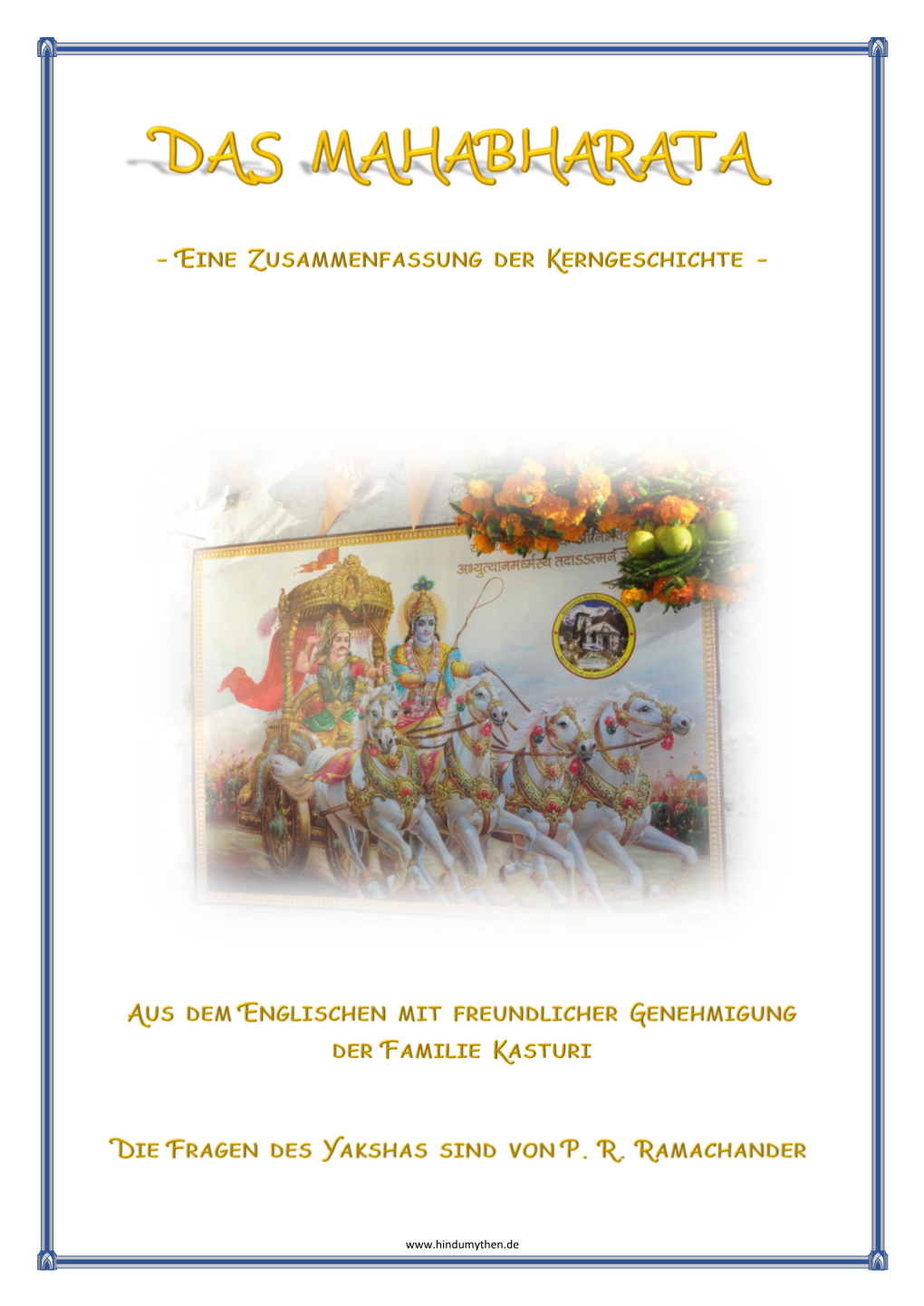 Kerngeschichte Des Mahabharatas