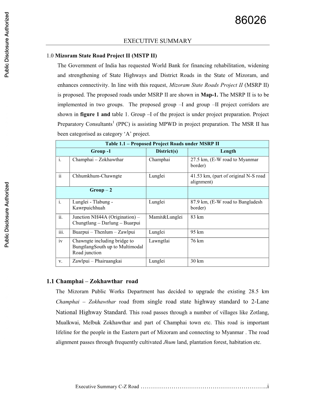 World Bank Document