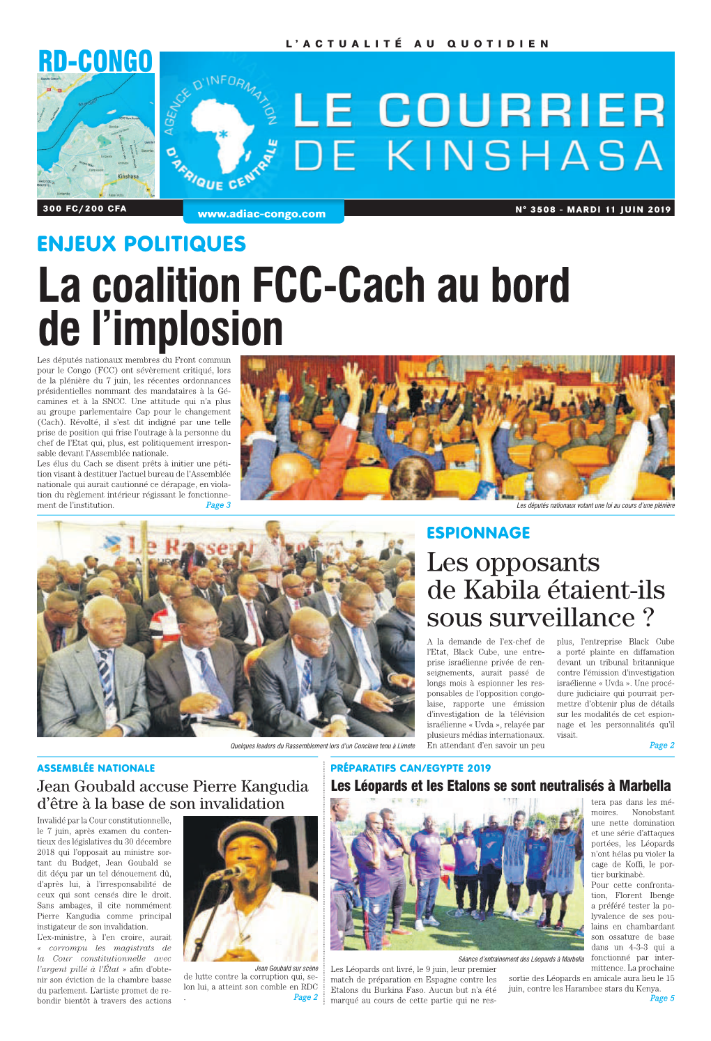 La Coalition FCC-Cach Au Bord De L'implosion