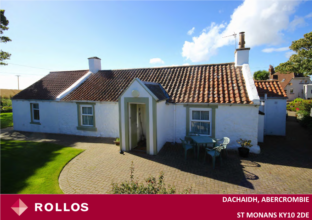 Dachaidh, Abercrombie St Monans Ky10 2De Dachaidh, Abercrombie, St Monans, Ky10 2De Offers Over £275,000