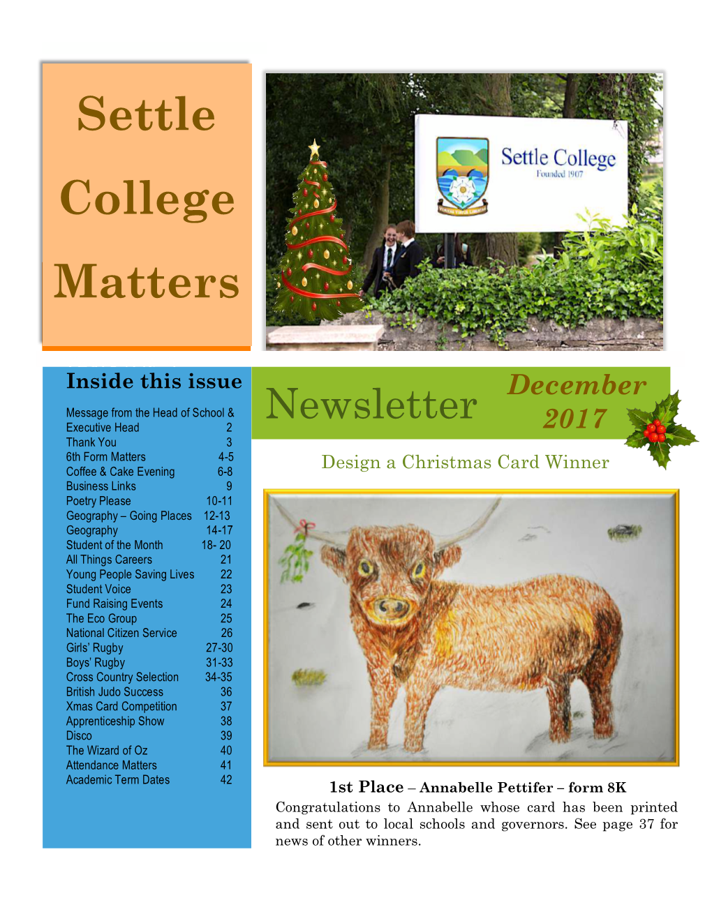 Settle College Matters