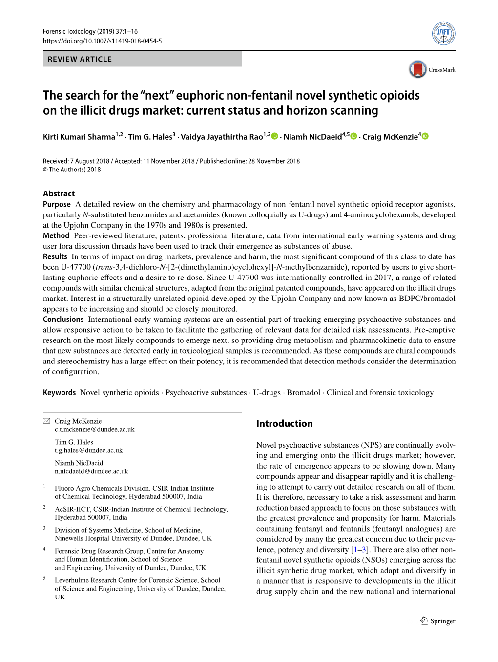 Euphoric Non-Fentanil Novel Synthetic Opioids on the Illicit Drugs Market